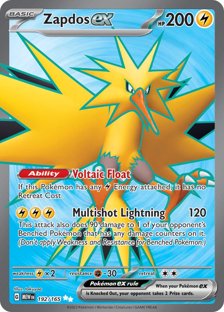 Zapdos 192/165 - 151 (English)