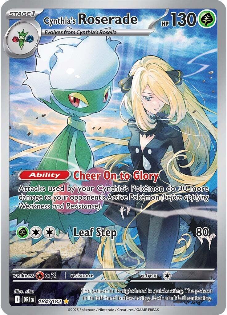 Cynthia's Roserade 184/182 - Destined Rivals (English)