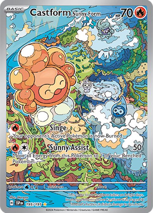 Castform Sunny Form 195/191 - Surging Sparks (English)