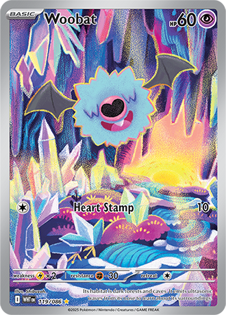 Woobat 119/086 - White Flare (English)