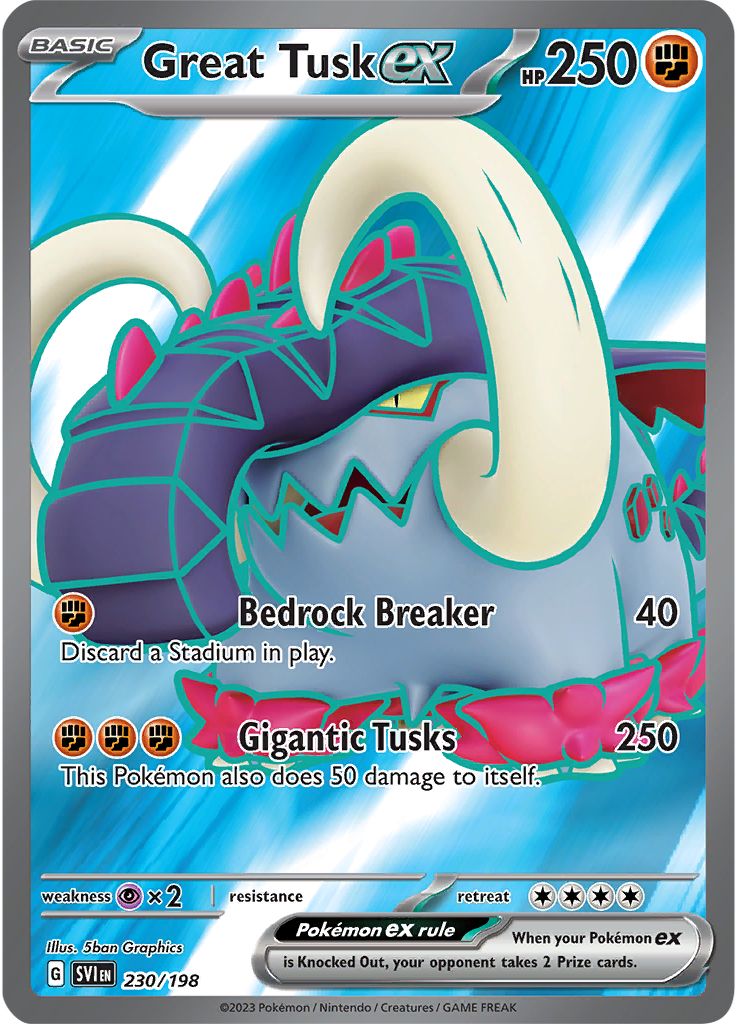 Great Tusk ex 230/198 - Scarlet & Violet (English)