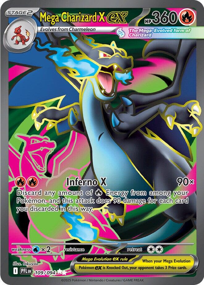 Mega Charizard X ex 109/094 - Phantasmal Flames (English)
