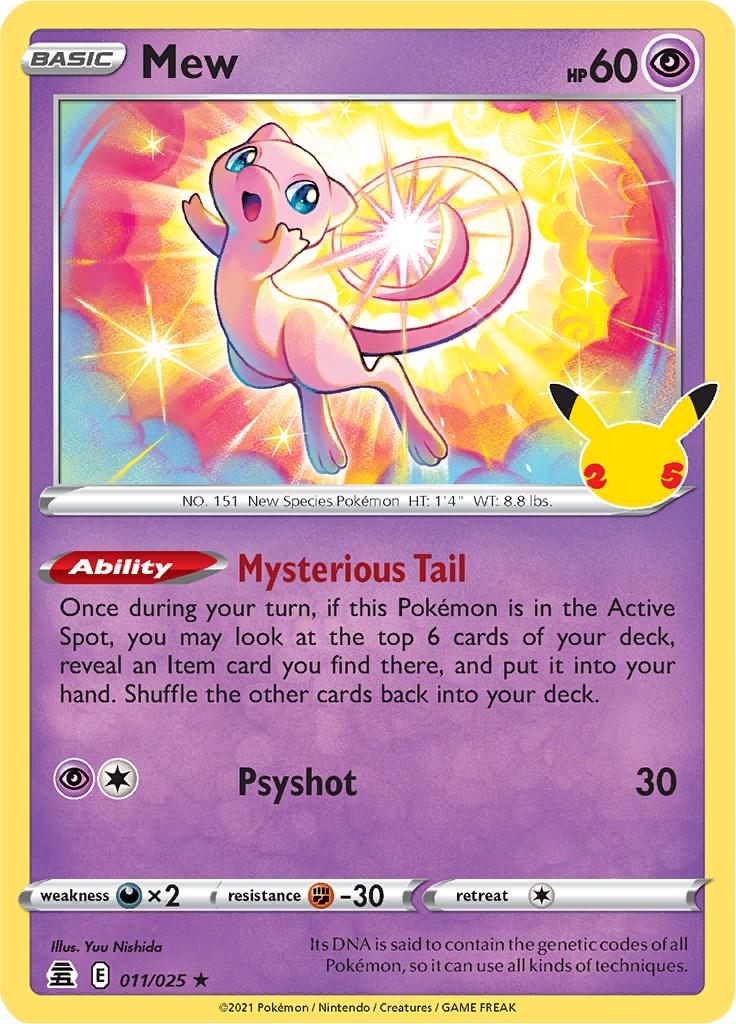 Mew 011/025 - Celebrations (English)