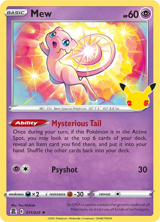 Mew 011/025 - Celebrations (English)