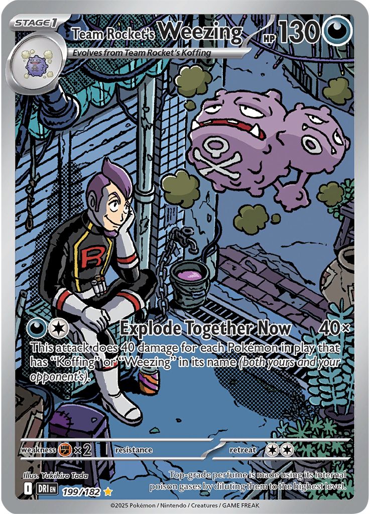 Team Rocket's Weezing 199/182 - Destined Rivals (English)