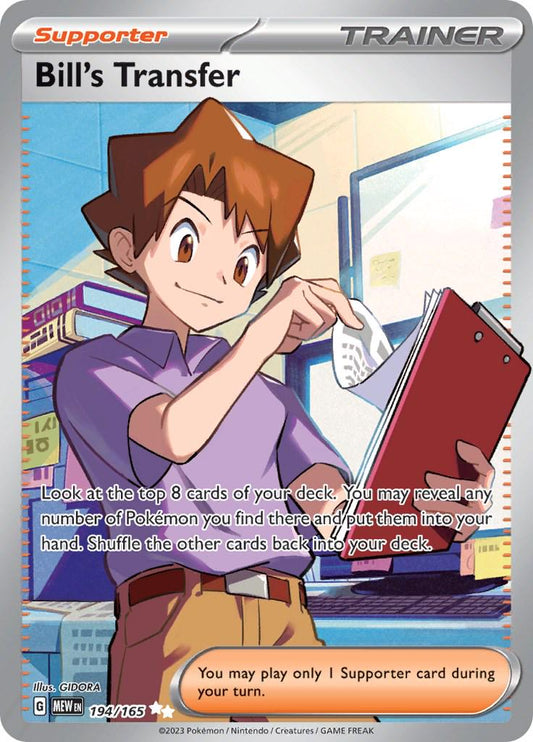 Bill's Transfer 194/165 - 151 (English)