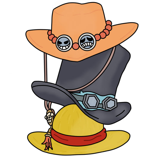 3 Brothers Hats Sticker