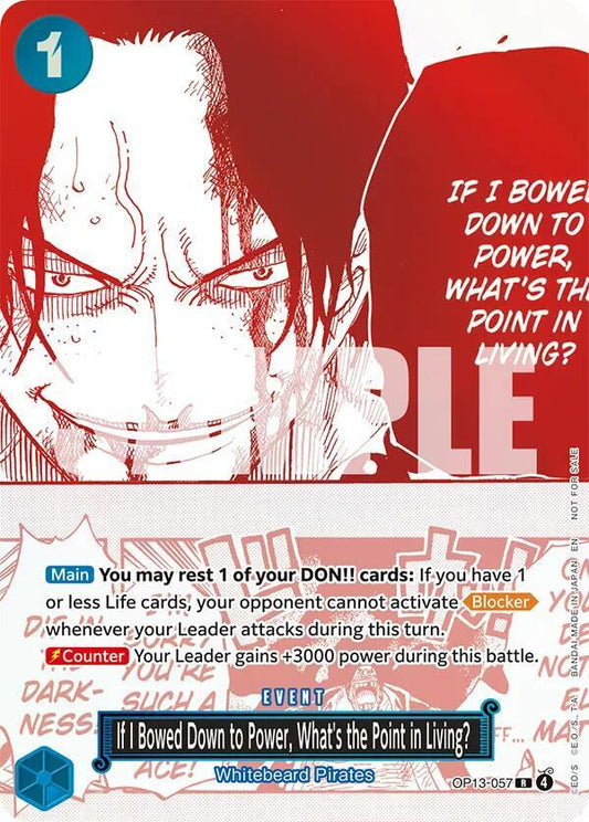 If Bowed Down to Power, What's the Point in Living? - OP13-057 3rd Anniversary Promo (English)