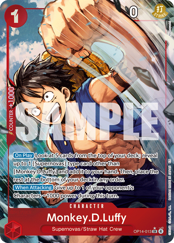 Monkey. D. Luffy - OP14-013 (English)