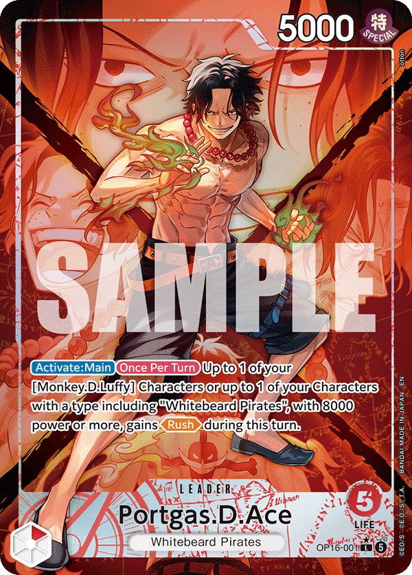 Portgas.D.Ace - OP16-001 (English)