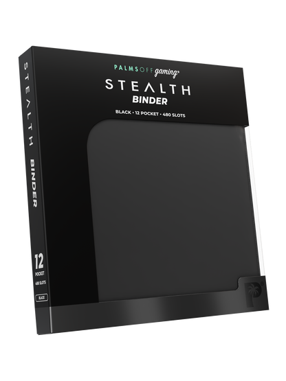 Stealth 12 Pocket Zip Binder - Black