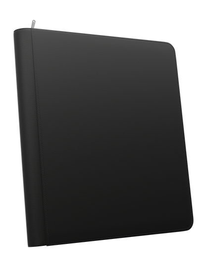 Stealth 12 Pocket Zip Binder - Black