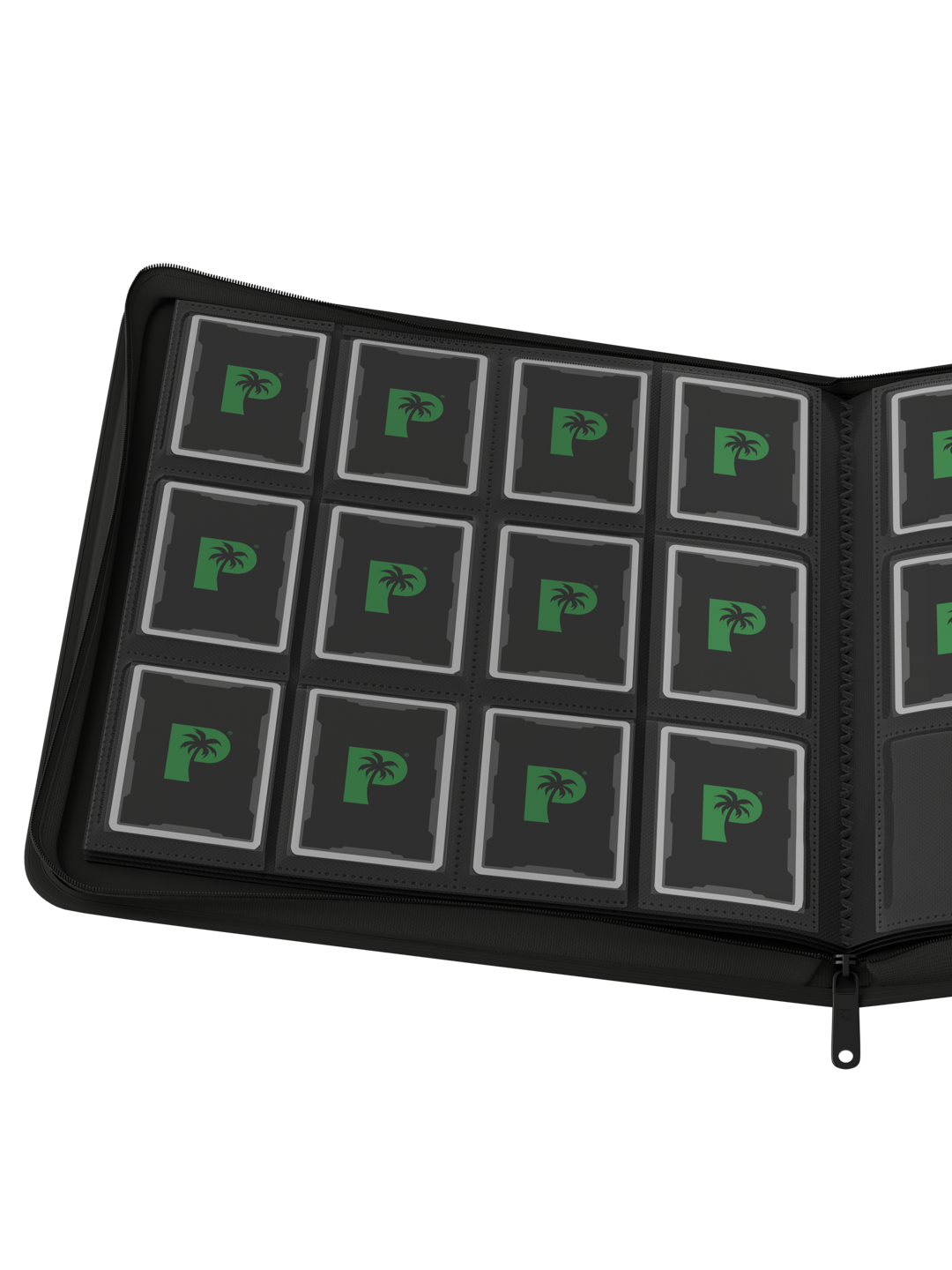 Stealth 12 Pocket Zip Binder - Black