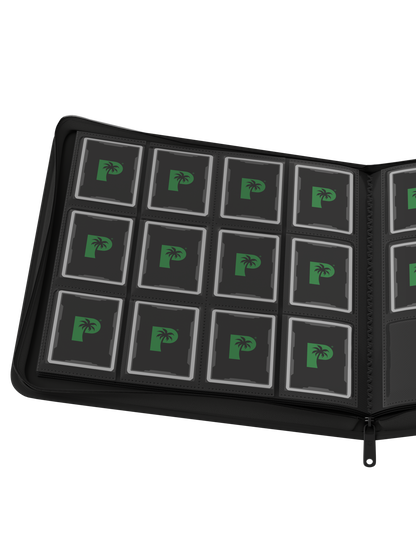 Stealth 12 Pocket Zip Binder - Black