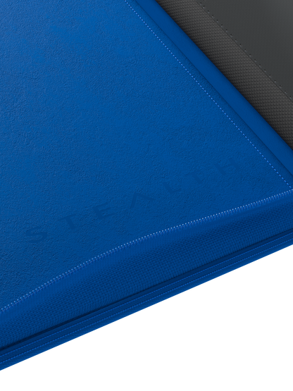 Stealth 12 Pocket Zip Binder - Blue