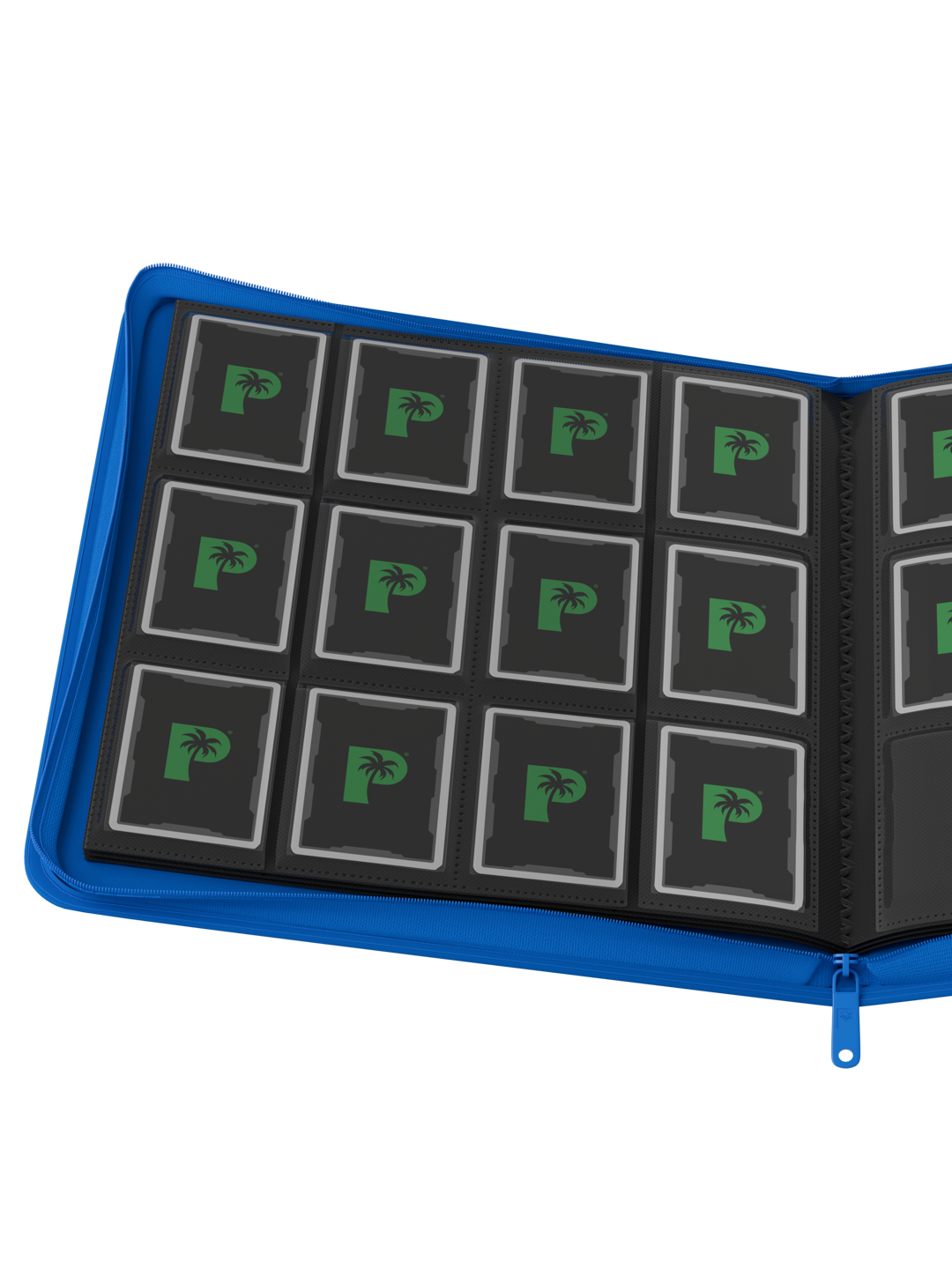 Stealth 12 Pocket Zip Binder - Blue