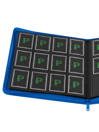 Stealth 12 Pocket Zip Binder - Blue