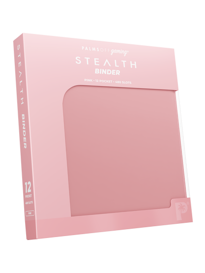 Stealth 12 Pocket Zip Binder - Pink