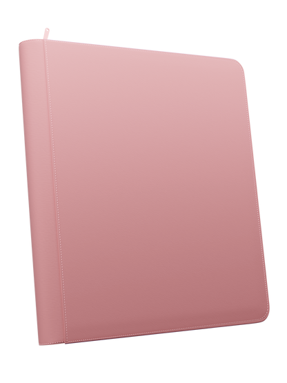 Stealth 12 Pocket Zip Binder - Pink