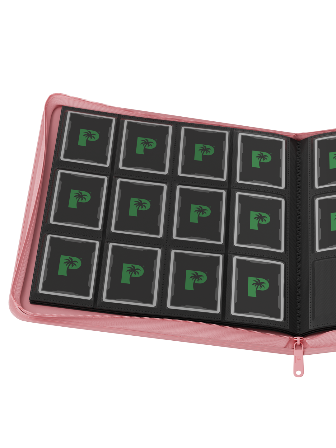 Stealth 12 Pocket Zip Binder - Pink