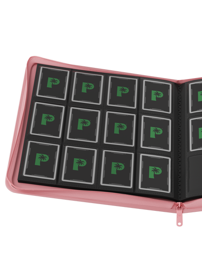 Stealth 12 Pocket Zip Binder - Pink
