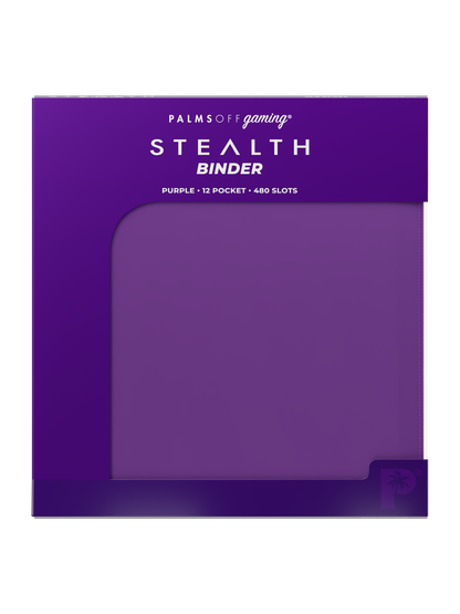 Stealth 12 Pocket Zip Binder - Purple