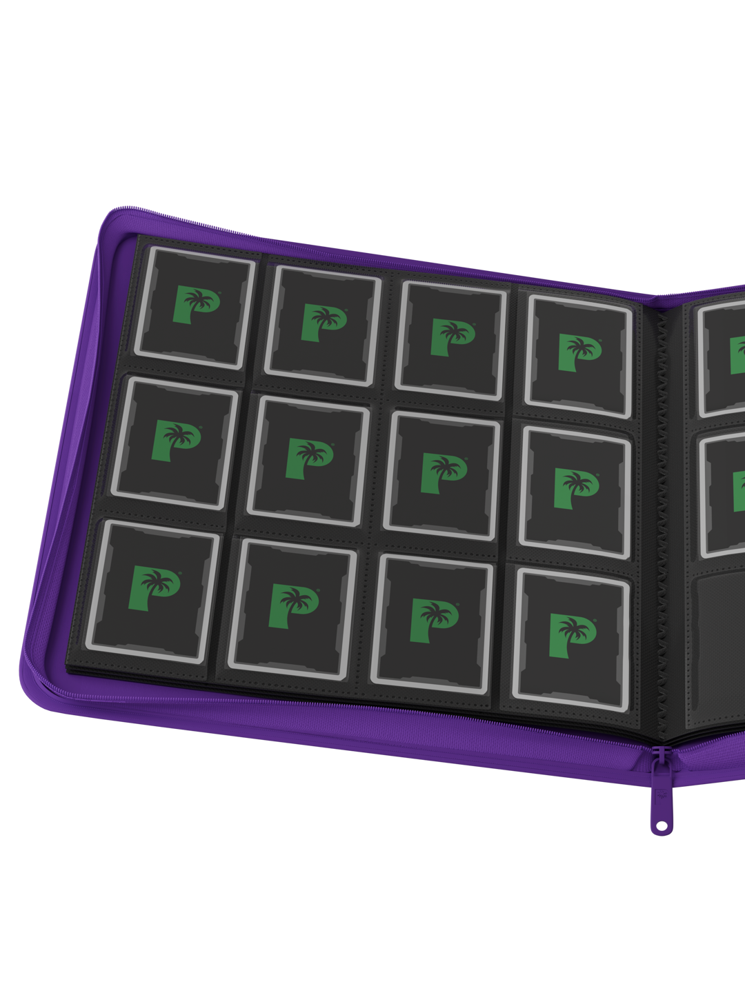 Stealth 12 Pocket Zip Binder - Purple
