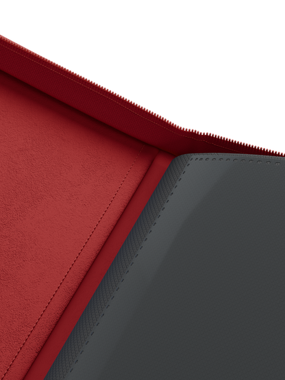 Stealth 12 Pocket Zip Binder - Red