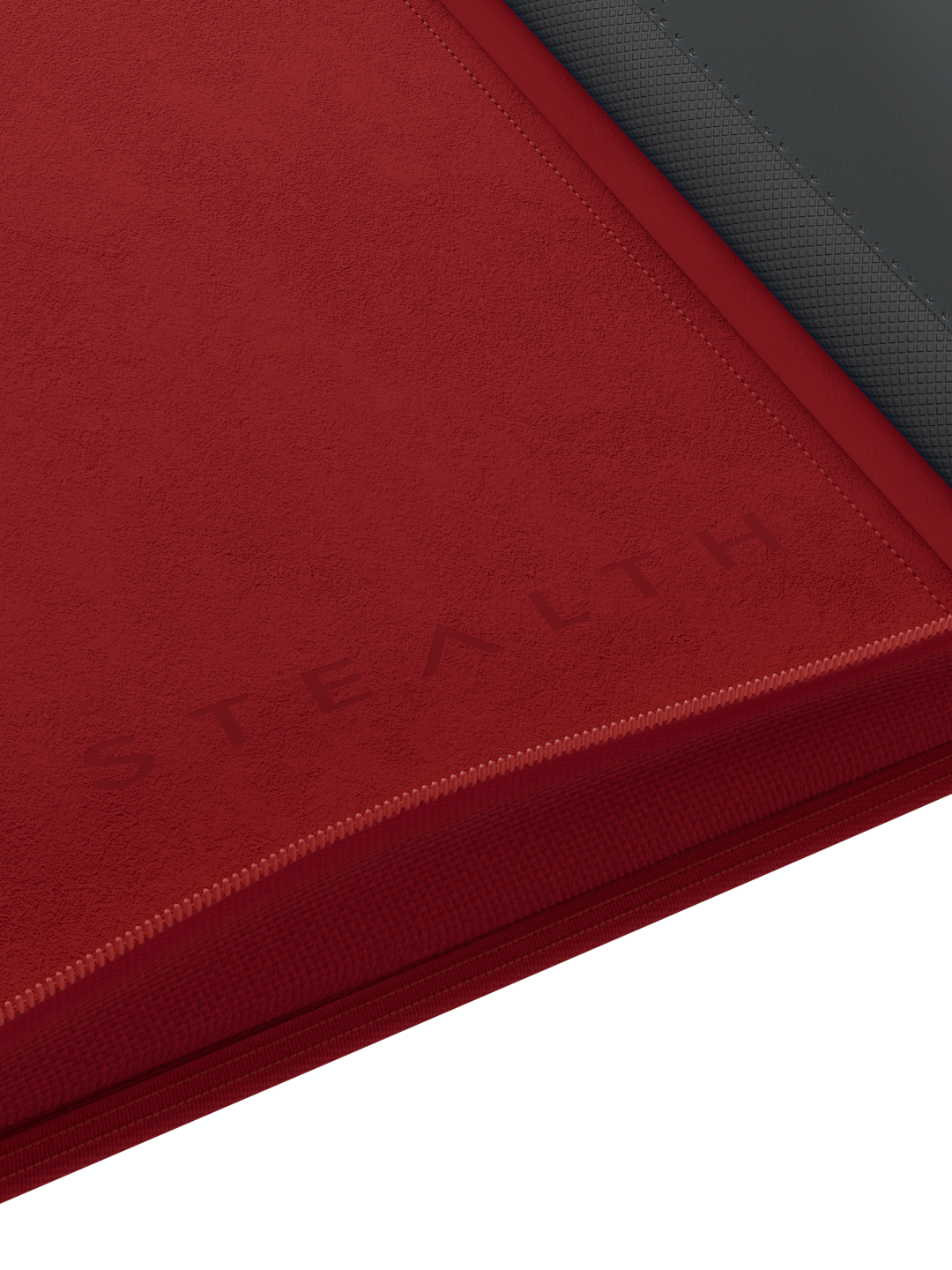 Stealth 12 Pocket Zip Binder - Red