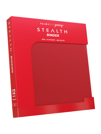 Stealth 12 Pocket Zip Binder - Red