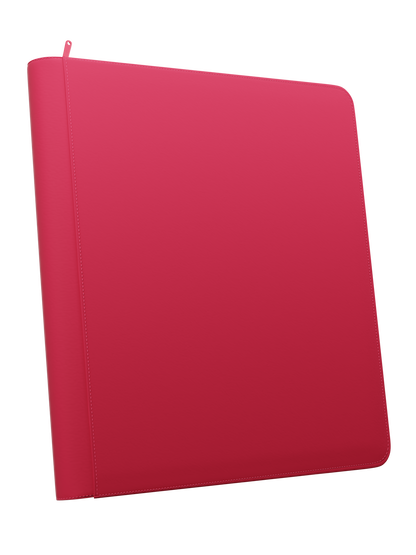 Stealth 12 Pocket Zip Binder - Red