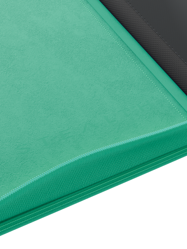 Stealth 12 Pocket Zip Binder - Turquoise