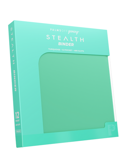 Stealth 12 Pocket Zip Binder - Turquoise