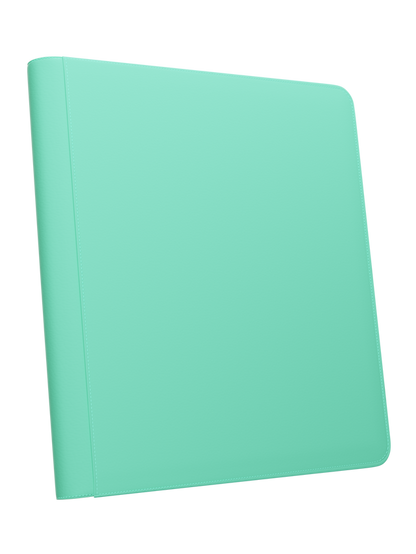 Stealth 12 Pocket Zip Binder - Turquoise