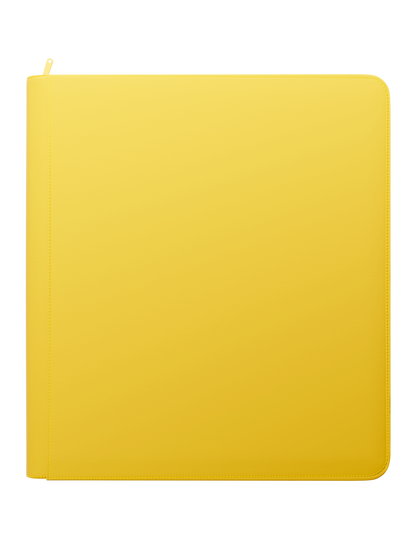 Stealth 12 Pocket Zip Binder - Yellow