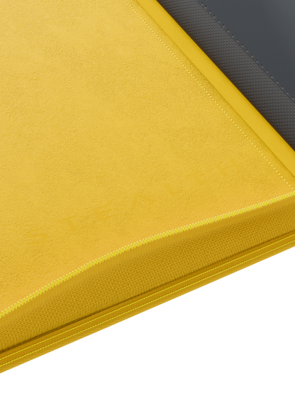 Stealth 12 Pocket Zip Binder - Yellow