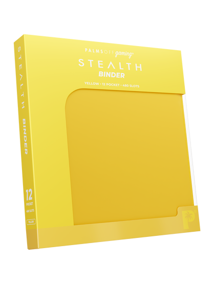 Stealth 12 Pocket Zip Binder - Yellow