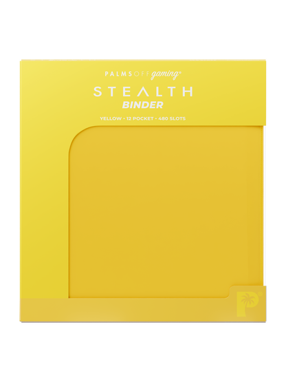 Stealth 12 Pocket Zip Binder - Yellow