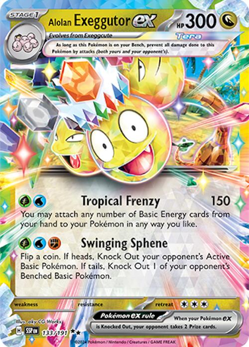 Alolan Exeggutor EX 133/191 - Pokémon Surging Sparks