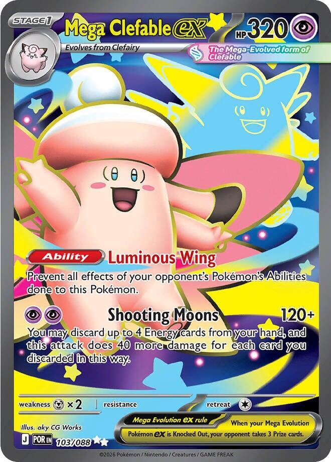 Mega Clefable ex 103/088 - Perfect Order (English)