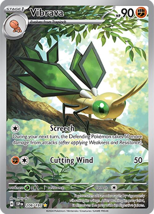 Vibrava 206/191 - Pokémon Surging Sparks