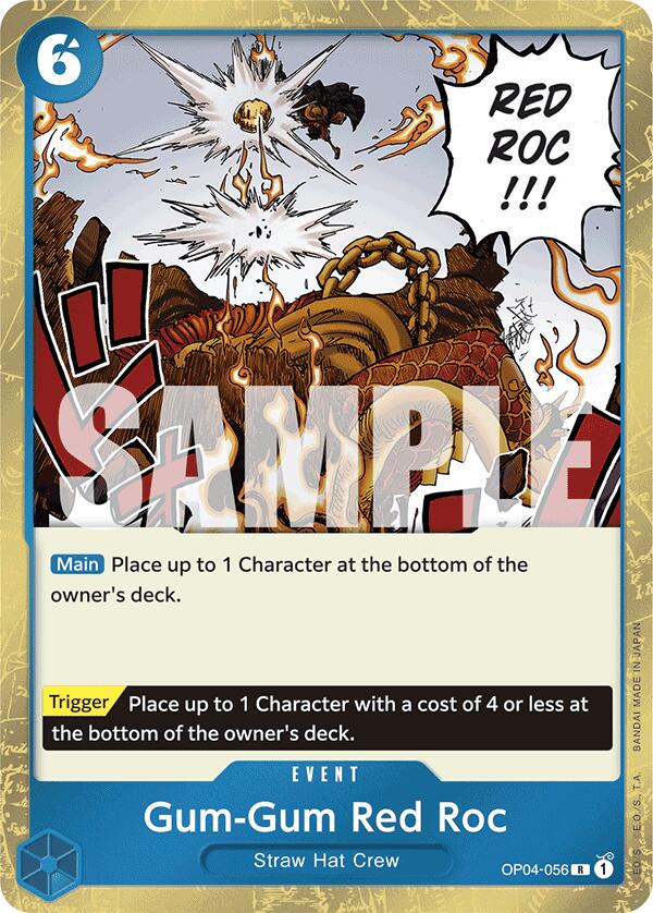 Gum-Gum Red Roc [Jolly Rodger Foil] - OP04-056 PRB01 (English)