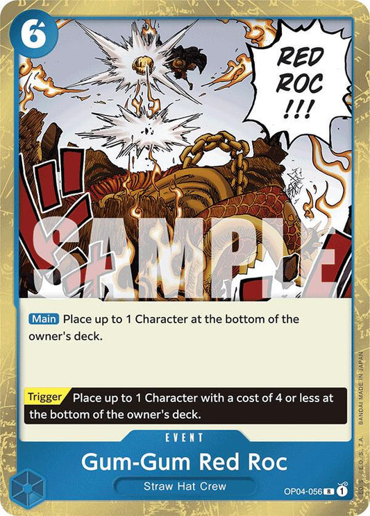 Gum-Gum Red Roc [Jolly Rodger Foil] - OP04-056 PRB01 (English)