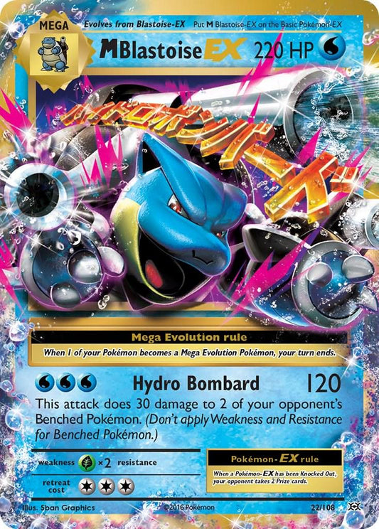 M Blastoise EX 022/108 - Evolutions (English)