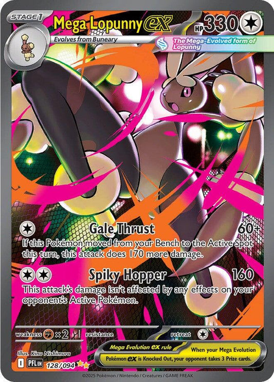 Mega Lopunny ex 128/094 - Phantasmal Flames (English)