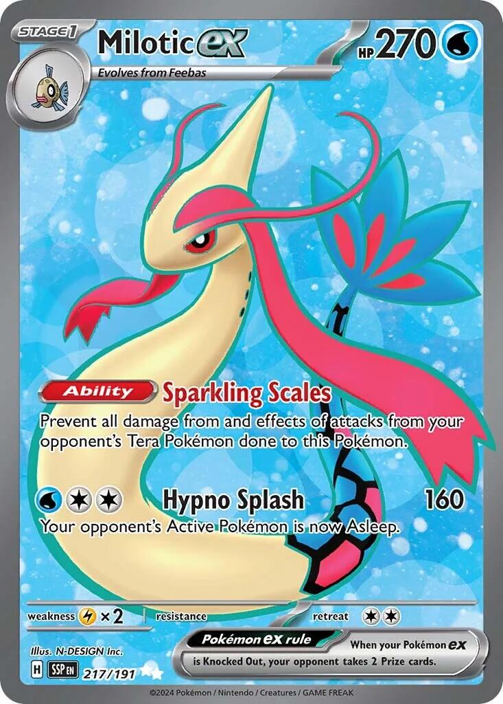 Milotic ex 217/191 - Surging Sparks (English)